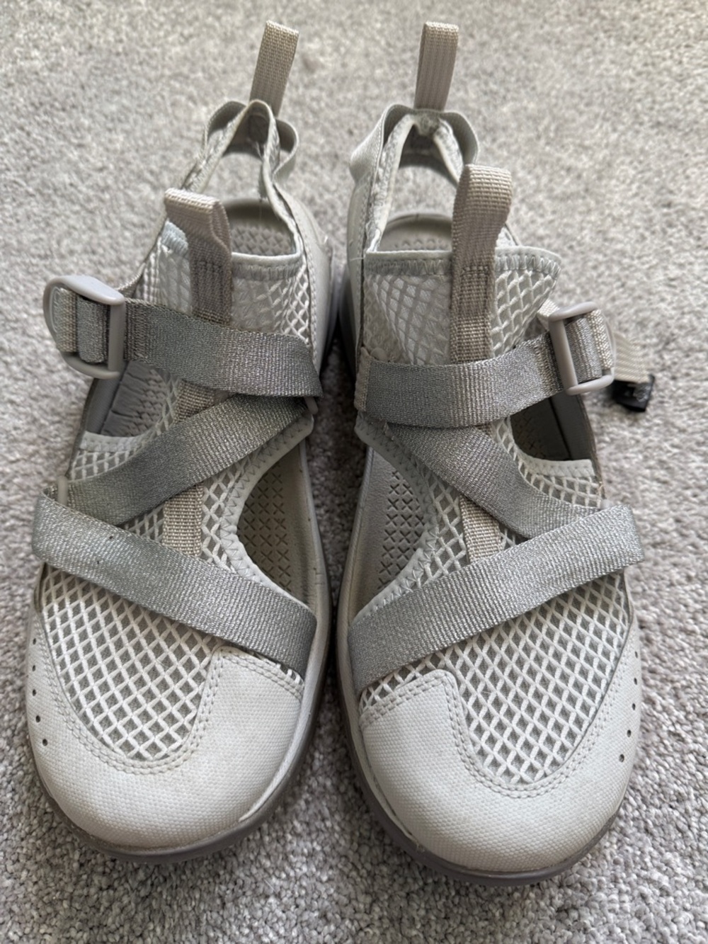 Chaco Women's Light Gray Athletic Sandals